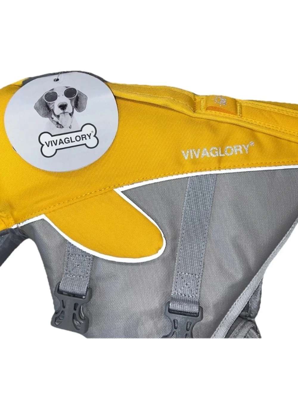 VIVAGLORY NEW Whale / Shark Dog Puppy Life Vest Jacket Sz M